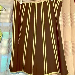 Black skirt with Green Stripes